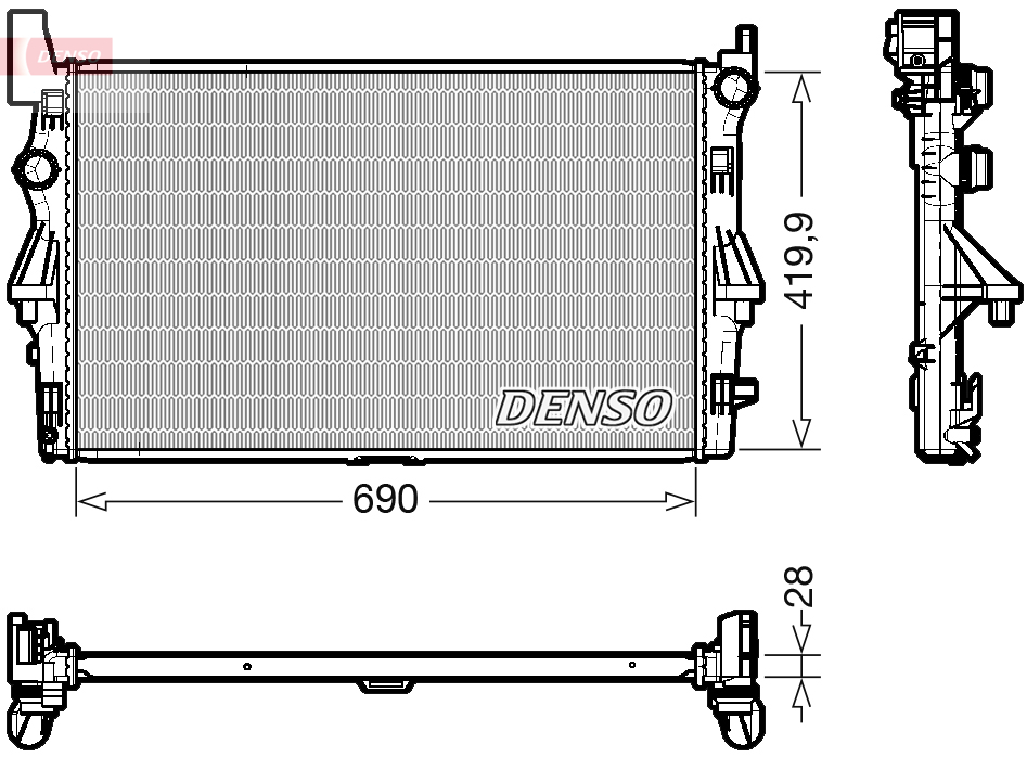 Radiateur Denso DRM17113