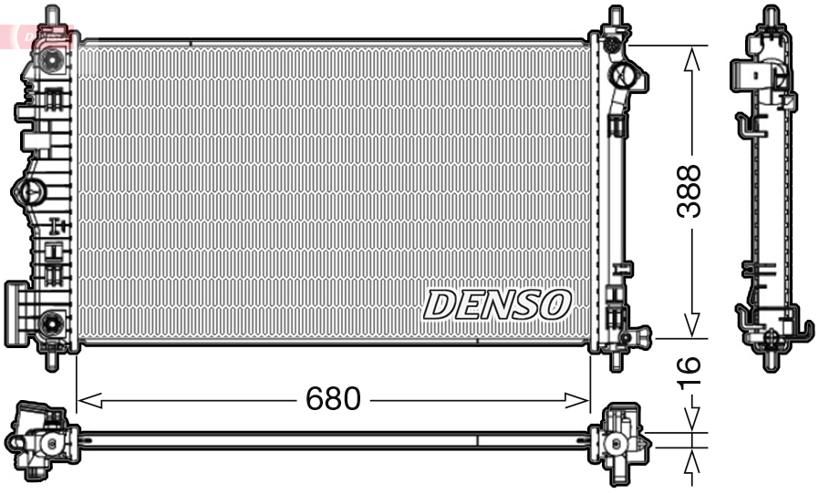 Radiateur Denso DRM20007