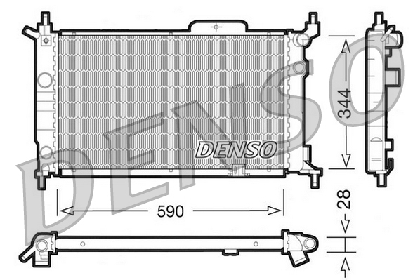 Radiateur Denso DRM20015