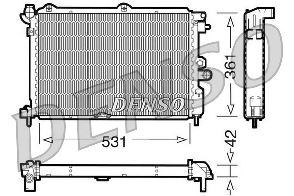 Radiateur Denso DRM20025