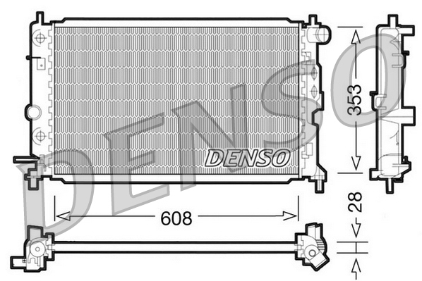 Radiateur Denso DRM20026