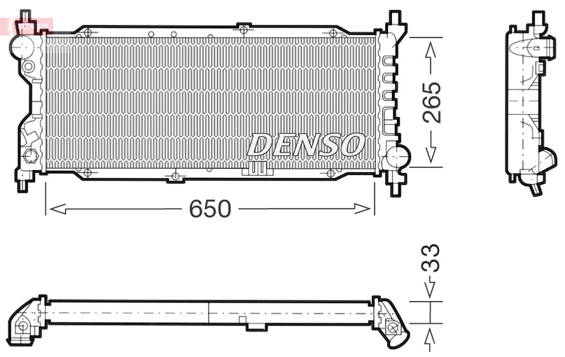 Radiateur Denso DRM20036