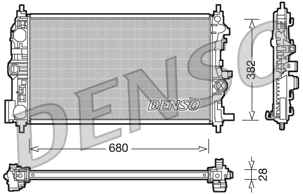 Radiateur Denso DRM20078