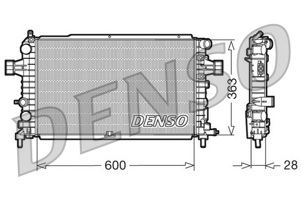 Radiateur Denso DRM20105
