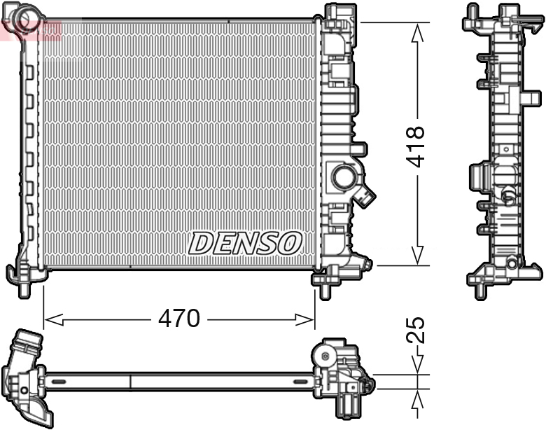 Radiateur Denso DRM20114