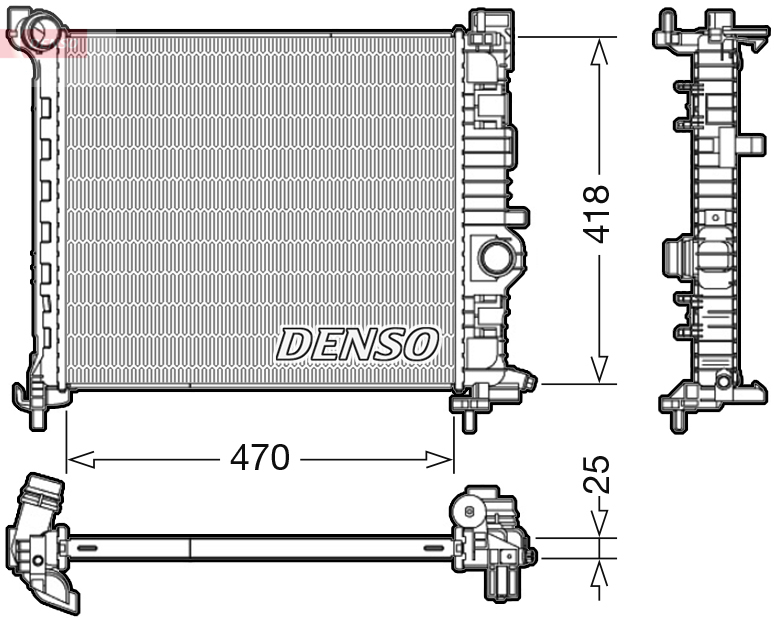 Radiateur Denso DRM20115