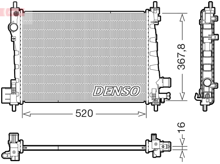 Radiateur Denso DRM20127