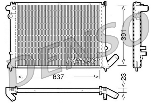 Radiateur Denso DRM21050