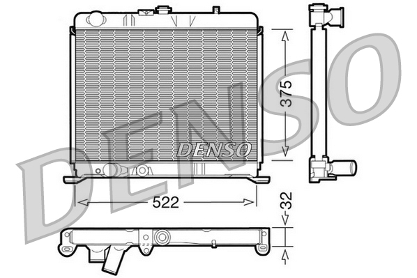 Radiateur Denso DRM21060