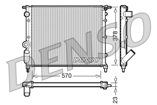 Radiateur Denso DRM23013