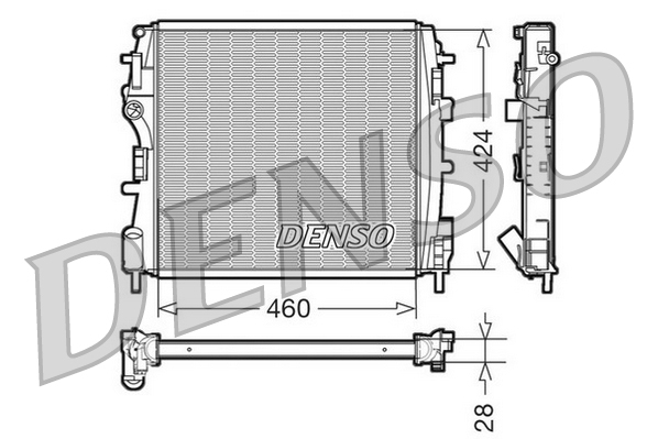 Radiateur Denso DRM23019