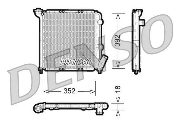 Radiateur Denso DRM23026