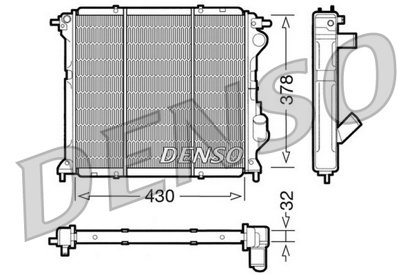Radiateur Denso DRM23027