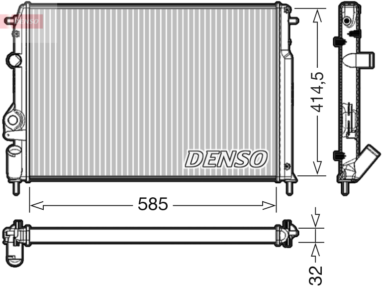 Radiateur Denso DRM23034