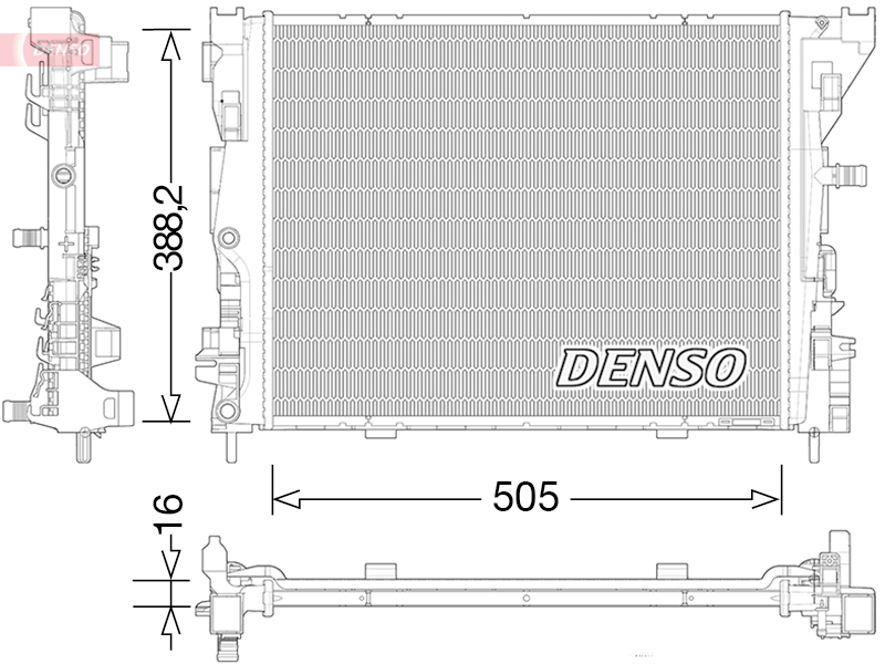 Radiateur Denso DRM23035