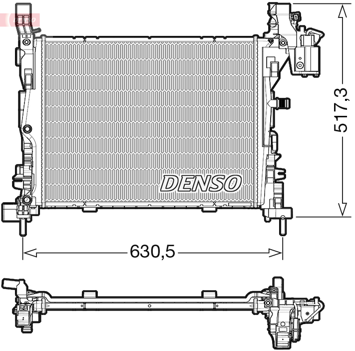 Radiateur Denso DRM23062