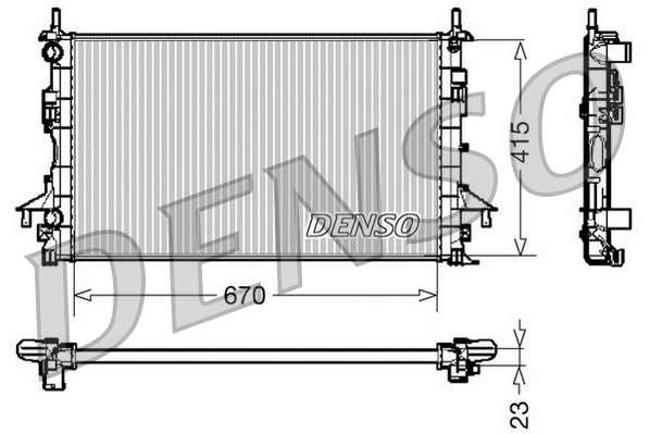 Radiateur Denso DRM23083