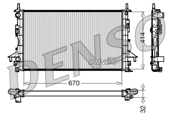Radiateur Denso DRM23084