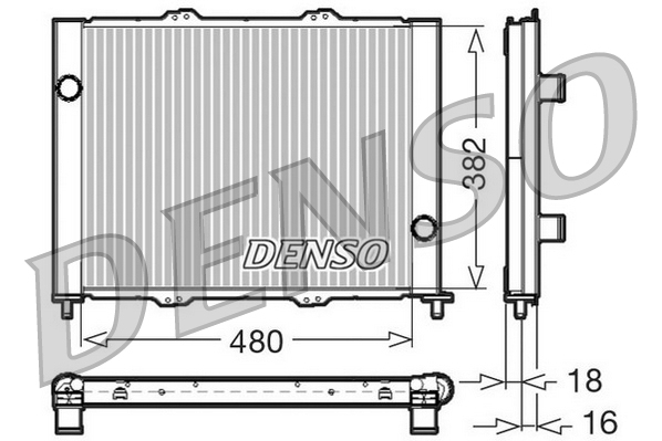 Koelmodule (radiateur+condensor) Denso DRM23099