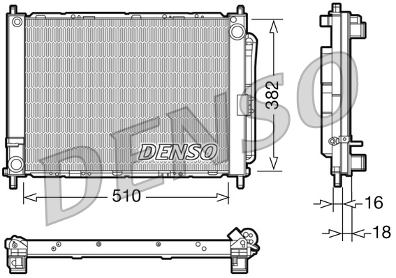 Koelmodule (radiateur+condensor) Denso DRM23102