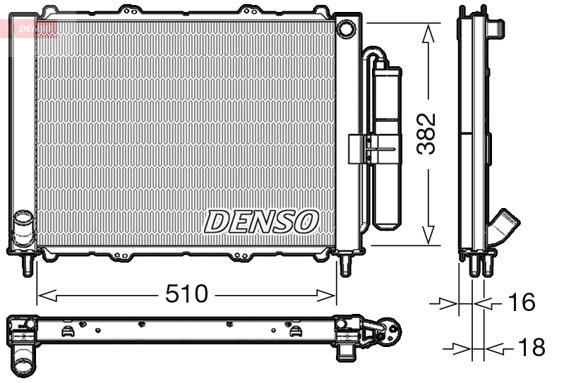 Koelmodule (radiateur+condensor) Denso DRM23103