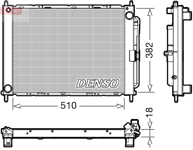 Koelmodule (radiateur+condensor) Denso DRM23111