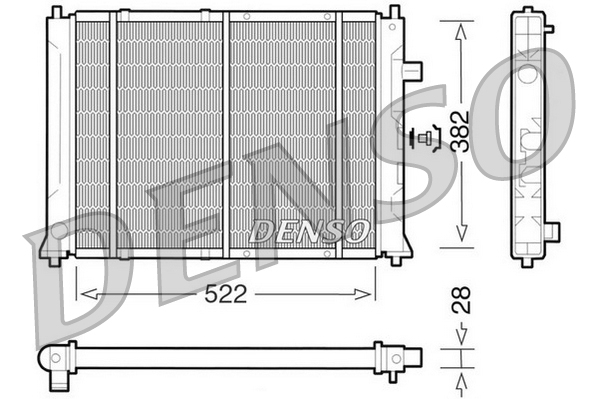 Radiateur Denso DRM24014