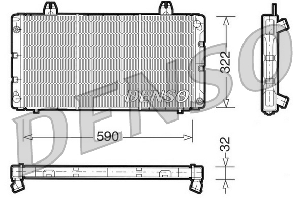 Radiateur Denso DRM25001