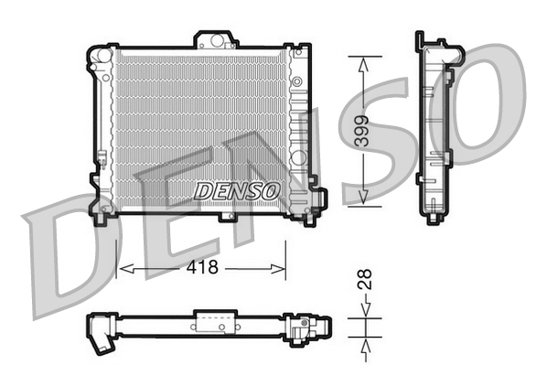 Radiateur Denso DRM25004