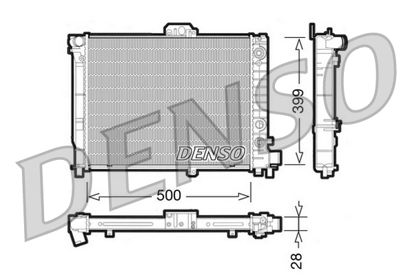 Radiateur Denso DRM25008