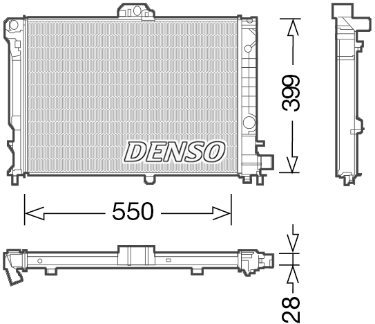 Radiateur Denso DRM25010