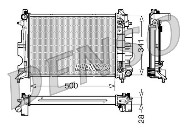 Radiateur Denso DRM25013