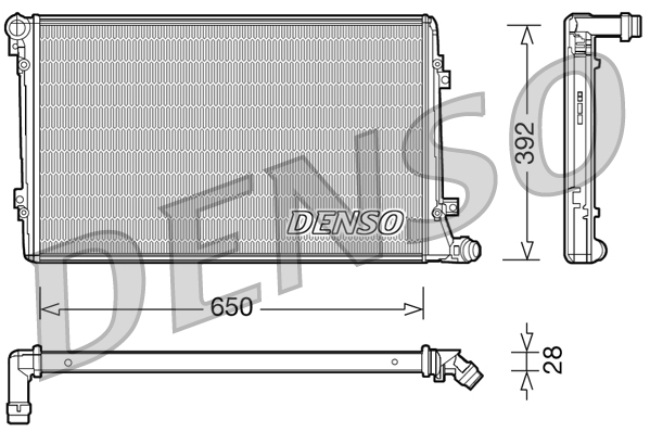 Radiateur Denso DRM32019