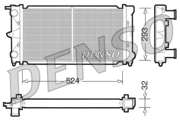 Radiateur Denso DRM32020