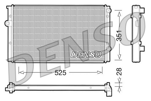 Radiateur Denso DRM32028