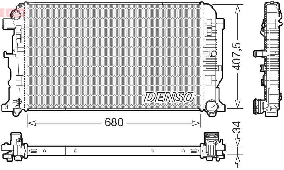 Radiateur Denso DRM32053