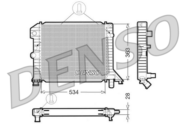 Radiateur Denso DRM33021