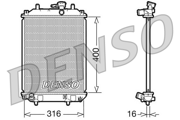 Radiateur Denso DRM35001