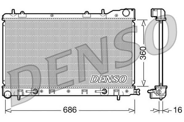 Radiateur Denso DRM36001