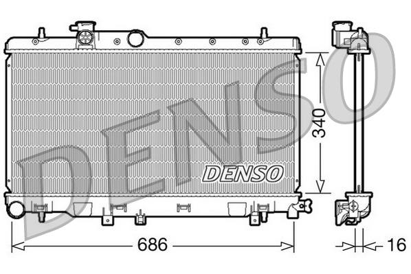 Radiateur Denso DRM36006