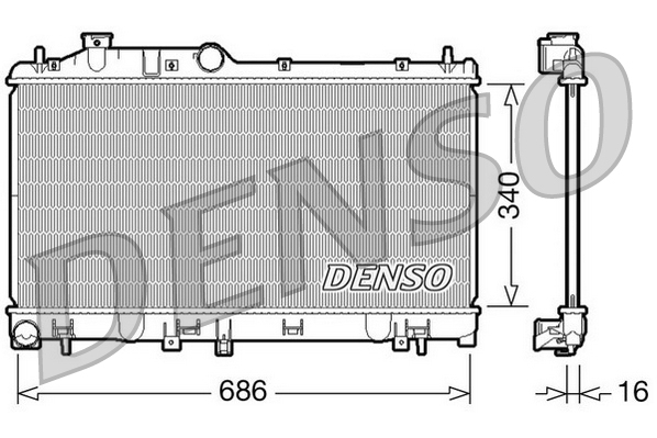 Radiateur Denso DRM36007