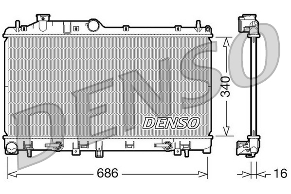 Radiateur Denso DRM36009