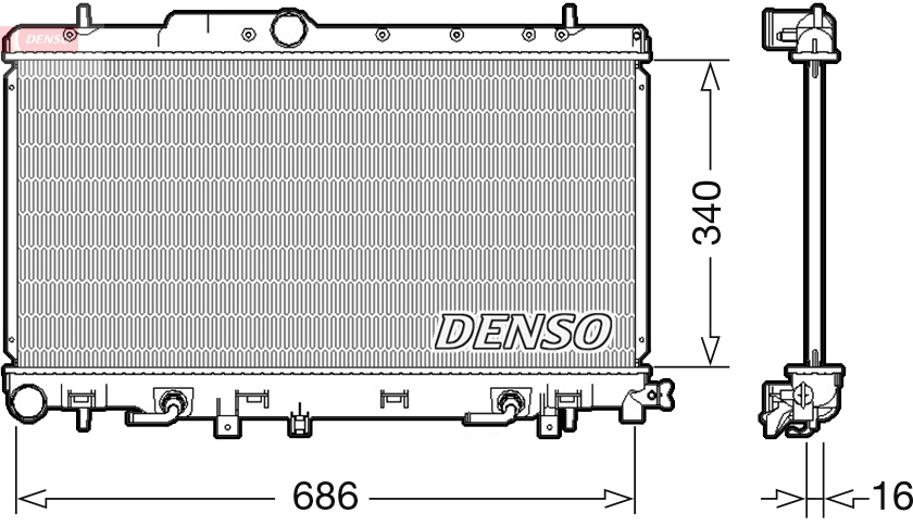 Radiateur Denso DRM36018