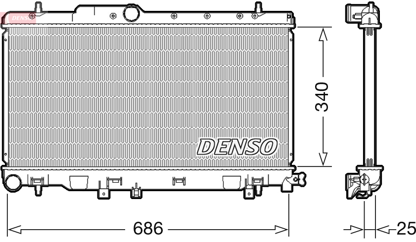 Radiateur Denso DRM36019