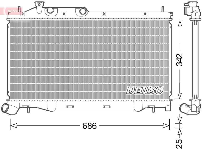 Radiateur Denso DRM36023