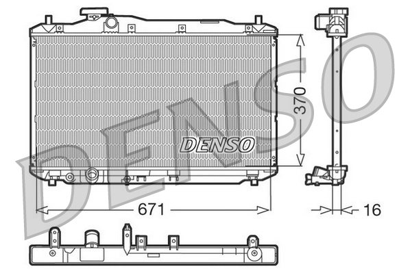 Radiateur Denso DRM40005