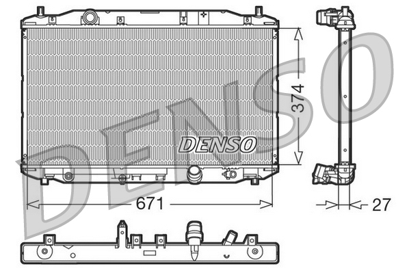 Radiateur Denso DRM40006