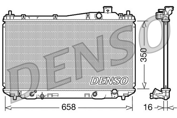 Radiateur Denso DRM40008