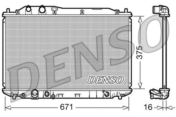 Radiateur Denso DRM40018