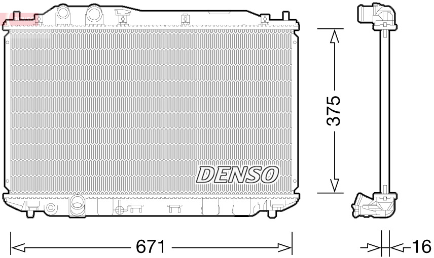 Radiateur Denso DRM40028
